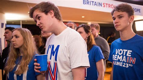 young britons fear  despair  vote  leave eu   york times