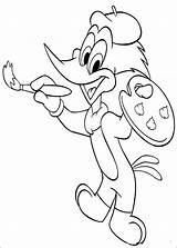 Coloring Woody Woodpecker Pages Fun Getcolorings Color sketch template