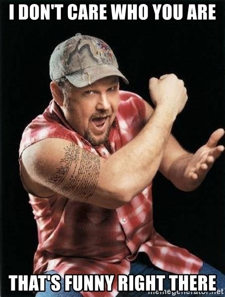 I Don T Care Who You Are That S Funny Right There Larry The Cable Guy