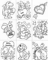 Valentine Cards Coloring Printable Color Valentines Pages Card Kids Printables Own Cut Print Hobbit Movies Colouring Happy Dinosaur Kb Gif sketch template