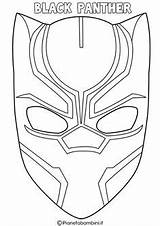 Panther Mask Coloring Da Colorare Pages Maschera Avengers Man Iron Kids Marvel Face Di Superhero Colouring Drawing Discover sketch template