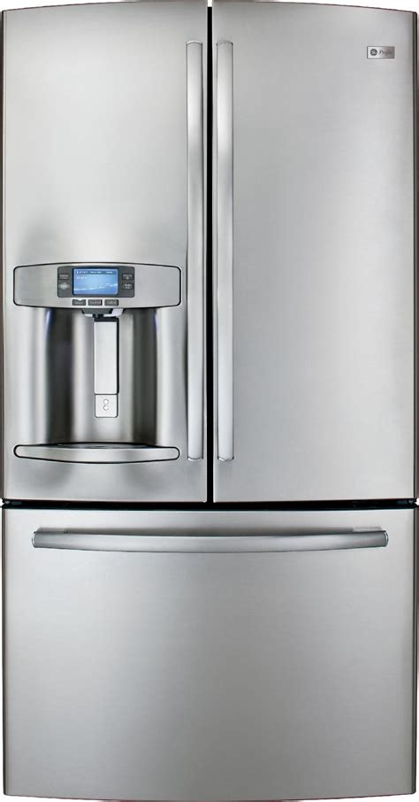 ge profile series pfepsdss  cu ft french door bottom freezer refrigerator stainless steel
