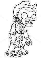 Cowboy Zombie Zombies sketch template