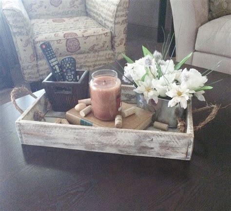 wood tray rustic tray wood serving tray distressed decor decorating coffee tables rustic tray