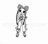 Lol Omg Coloring Surprise Chillax Pages Series Printable Doll sketch template