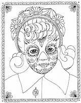 Coloring Pages Color Print Mom Mini Skull Skulls Click Wenchkin Sugar Enlarge Right Save October sketch template