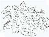 Tecido Risco Riscos Novos Crisântemos Crisantemos Moldes sketch template