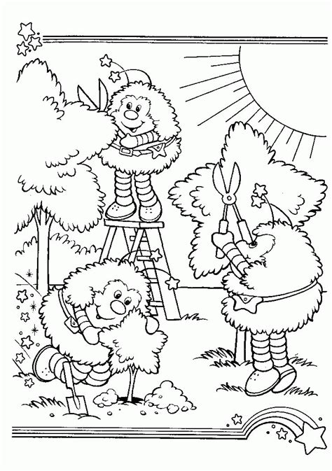 rainbow bright coloring pages coloring home
