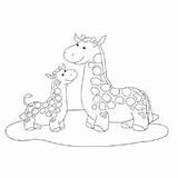 Coloring Giraffe Pages Family Surfnetkids Top sketch template