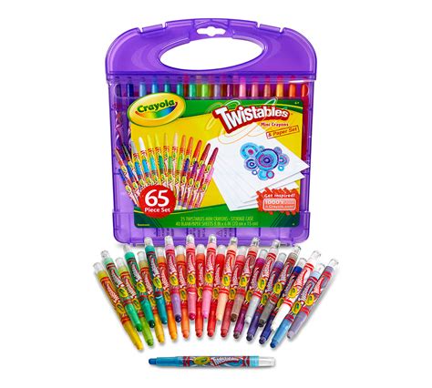 crayola mini twistables crayon set  pieces art set coloring gifts