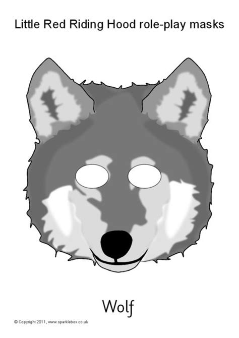wolf mask template   template