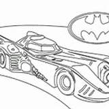 Coloring Batmobile Batman Pages Surfnetkids Sheet sketch template