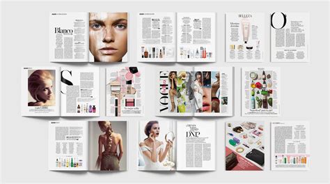 beauty layouts  vogue magazine  behance fashion magazine layout