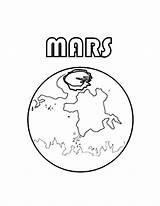 Mars Coloring Pages Planet Printable Color Luna Getcolorings Getdrawings sketch template