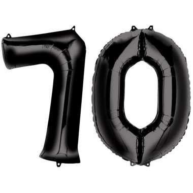 jaar zwarte gefeliciteerd ballonnen  cm leeftijdcijfer gefeliciteerd ballonnl