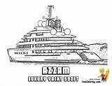 Yacht Coloring Pages Ship Boats Ships Azzam Yachts Print Super Largest Yescoloring Boat Kids Sheets Luxury Luxurious Motor sketch template