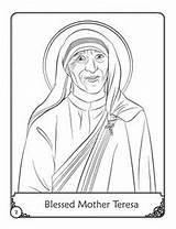 Teresa Coloring Mother Pages St Catholic Drawing Kids Blessed Bosco Therese Store Herald Color School Potrait Downloads Getcolorings Dessin Designlooter sketch template