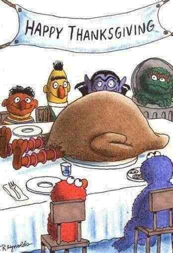 its a sad day on sesame street funny thanksgiving picture of big bird