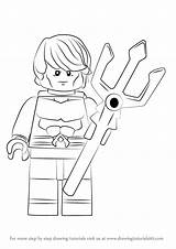 Aquaman Lego Draw Drawing Step Tutorials Learn Getdrawings sketch template