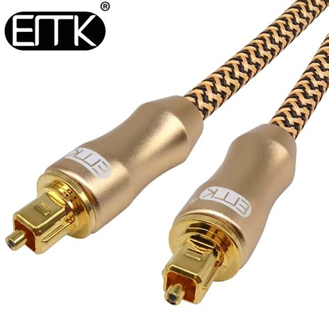 emk spdif digital optical audio cable  inputoutput fiber optic