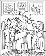 Coloring Family Pages Living Room Coloringpagesfortoddlers Talk Kids Printable Sheets sketch template
