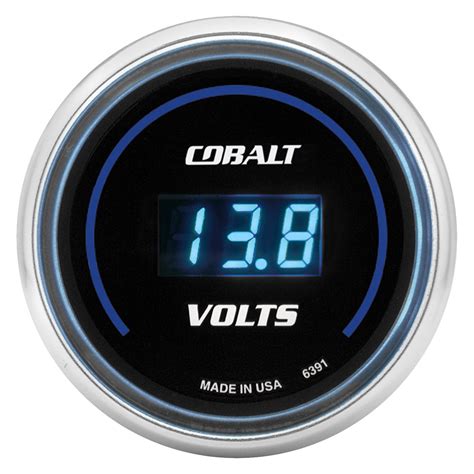 auto meter  cobalt digital series   voltmeter gauge