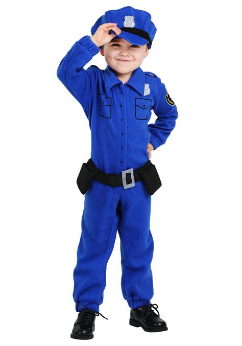 fleece police costume  toddlers