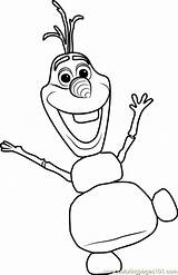 Olaf Coloring Frozen Pages Coloringpages101 sketch template