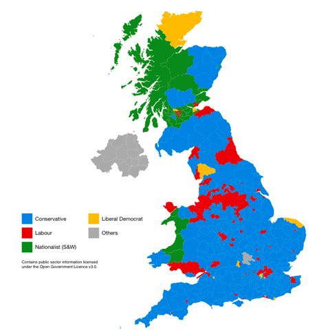 Uk Election Results 2019 Map General Election 2019 Map Shows Just How