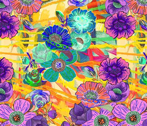 bright floral fabric laragurney spoonflower