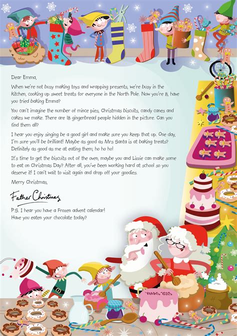 nspcc letter  santa christmas baking  httpswwwnspccorg