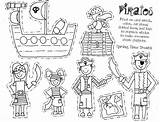 Pirate Paper Puppets Activities Pirates Theme Printables Crafts Piraten Coloring Kids Pages Cowboy Van Bag Springtimetreats Fairy Preschool Artikel Color sketch template