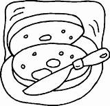 Coloring Pages Food Bagel Kids Fun Search sketch template