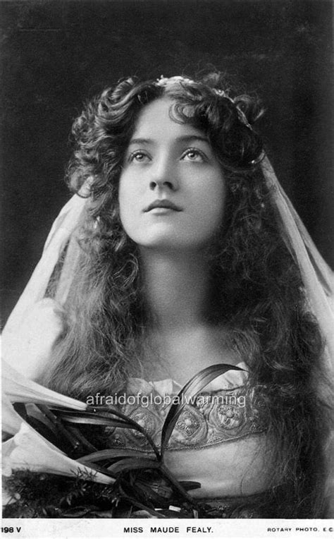 Old Photo Actress Maude Fealy Looking Up Ebay Vintage