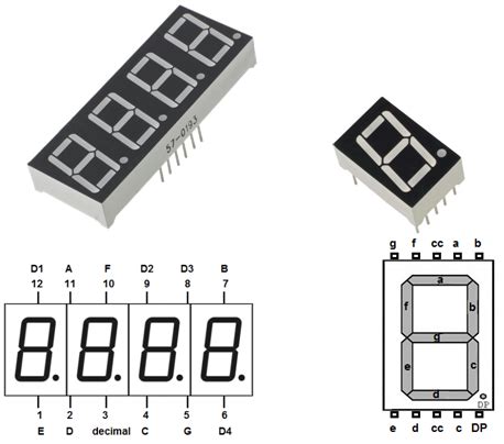 digit  segment display interfacing  arduino circuitsyoucom