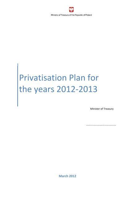 privatisation plan   years
