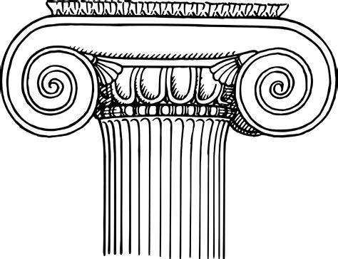 greek clipart ionic column greek ionic column transparent