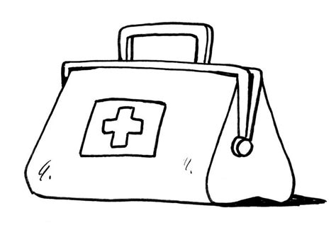 doctor kit coloring page coloring pages