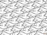 Tessellation Coloring Pages Printable Color Getcolorings sketch template