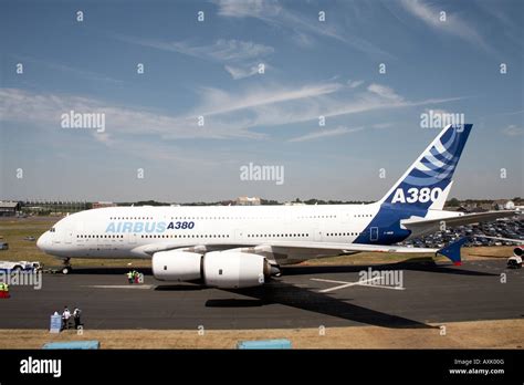 side view  airbus  superjumbo double deck aircraft  static