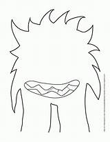 Monster Printable Templates Kids Coloring Monsters Pages Wild Things Where Eyed Easy Template Cute Craft Preschool Step Crafts Halloween Ink sketch template