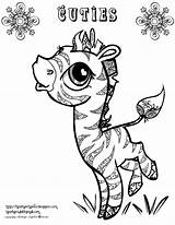 Coloring Pages Cuties Printable Cute Lps Zebra Kids Baby Animal Creative Color Colouring Adult Print Dolphin Pg Clipart Unicorn Drawings sketch template