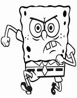 Coloring Pages Spongebob Furious sketch template