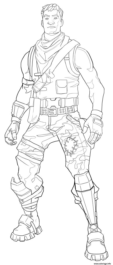 coloriage fortnite default skin coloring page male jecoloriecom