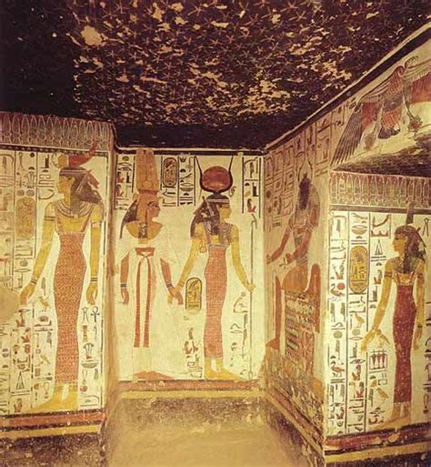 Isis Guiding Queen Nefertari Tomb Of Queen Nefertari
