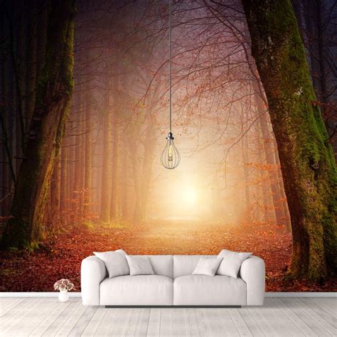 ideawall pcs nature peel  stick wallpaper removable wall murals large wall stickers