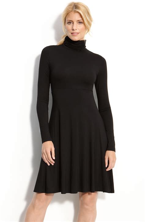 Karen Kane Turtleneck Dress In Black Lyst