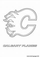 Flames Calgary Coloring Nhl Logo Pages Hockey Colouring Printable Sport Logos Color Print Toronto Sports Sheets Maple Ottawa Senators Rules sketch template