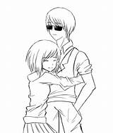 Hug Line Sketch Couple Cuddling Hugging Deviantart Anime Drawings Manga Template Someone 2010 sketch template