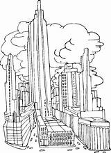 2001 Colorare Rascacielos Ciudades Colorir Ausmalbilder Bambini Edificios Grattacieli Malvorlagen Skyline Altos Laminas City5 sketch template